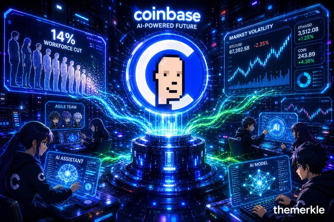 Coinbase Initiates Major Structural Reorganization, Cutting 14% of Workforce Amidst Market Volatility and Rapid AI Integration