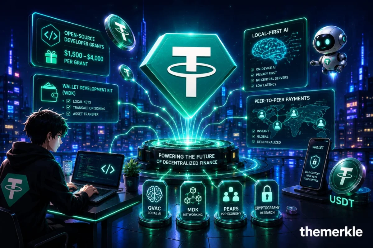 Tether’s Decentralized Tech Presence Expands with New Developer Grants Program to Fund Local-First AI Systems and Independent Payment Infrastructure