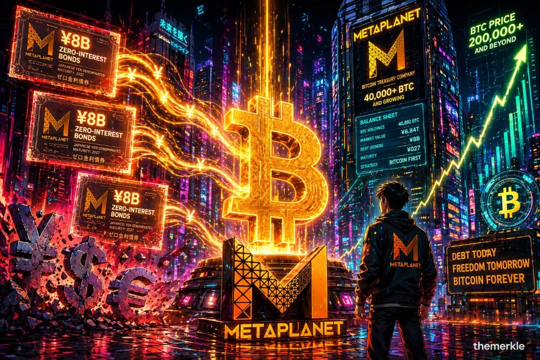 Metaplanet Intensifies Bitcoin Accumulation with ¥8 Billion Non-Interest Bond Issuance, Signaling a Bold Shift in Corporate Treasury Strategy