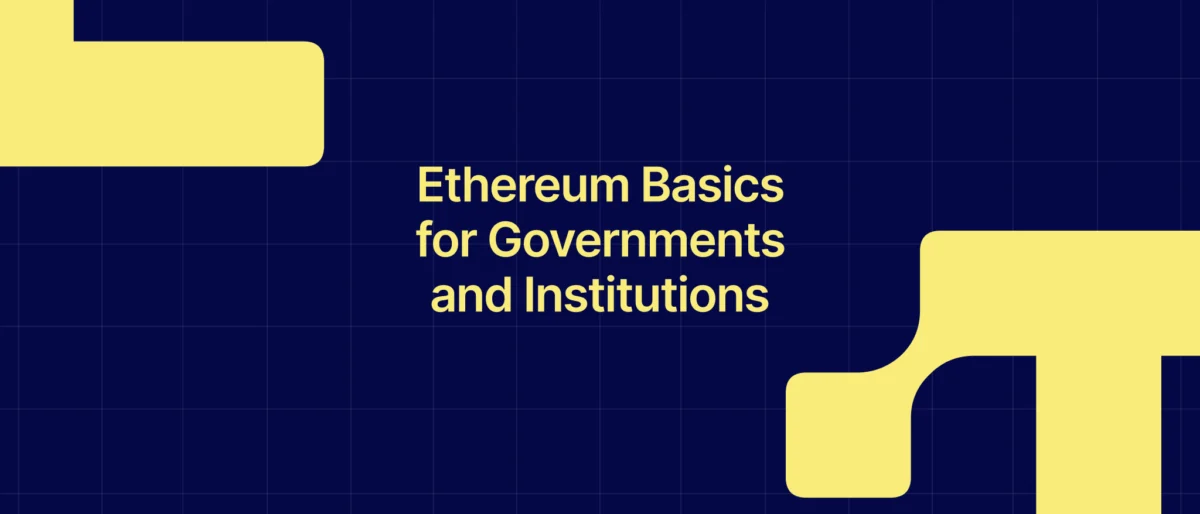 Ethereum Foundation Releases Guide for Governments and Institutions on Neutral Digital Infrastructure